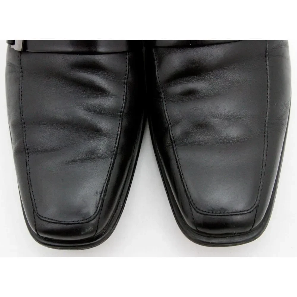 Alfani Clicker Black Dress Metal Bit Loafers 10 M